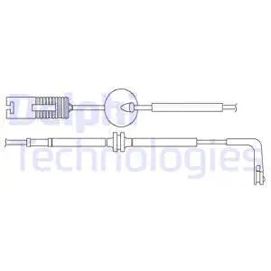 Warning Contact, brake pad wear (LZ0155)