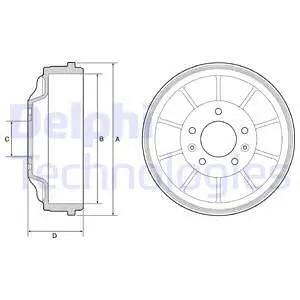 Brake Drum (BF562)