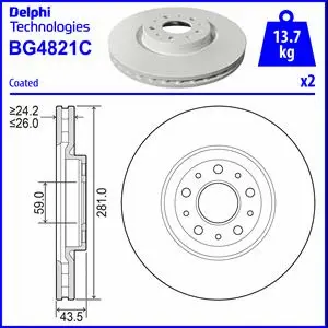 Brake Disc (BG4821C)