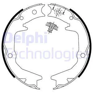 Brake Shoe Set, parking brake (LS1913)