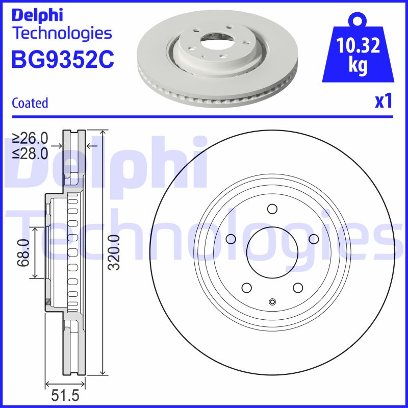 Brake Disc (BG9352C)