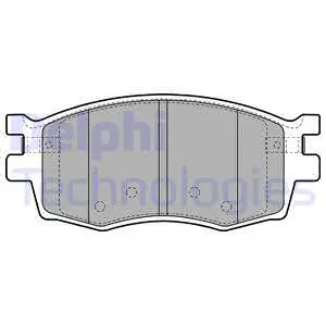 Brake Pad Set, disc brake (LP1951)