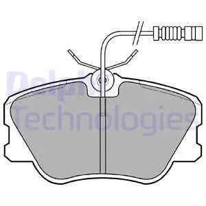 Brake Pad Set, disc brake (LP608)