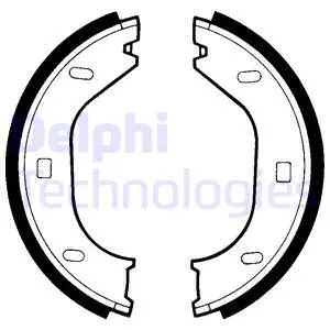 Brake Shoe Set, parking brake (LS1370)