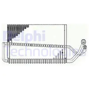 Evaporator, air conditioning (TSP0525175)