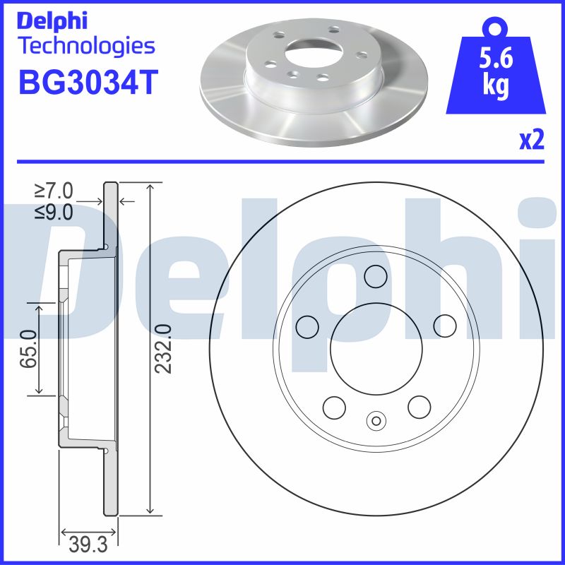 Brake Disc (BG3034T)