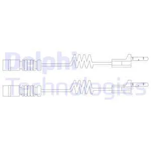 Warning Contact, brake pad wear (LZ0116)