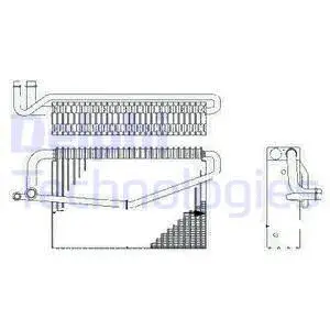 Evaporator, air conditioning (TSP0525188)