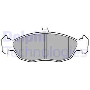 Brake Pad Set, disc brake (LP1597)