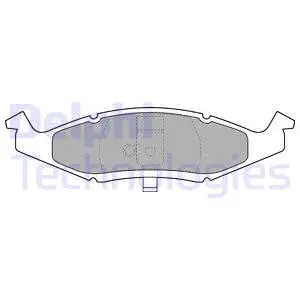 Brake Pad Set, disc brake (LP1225)