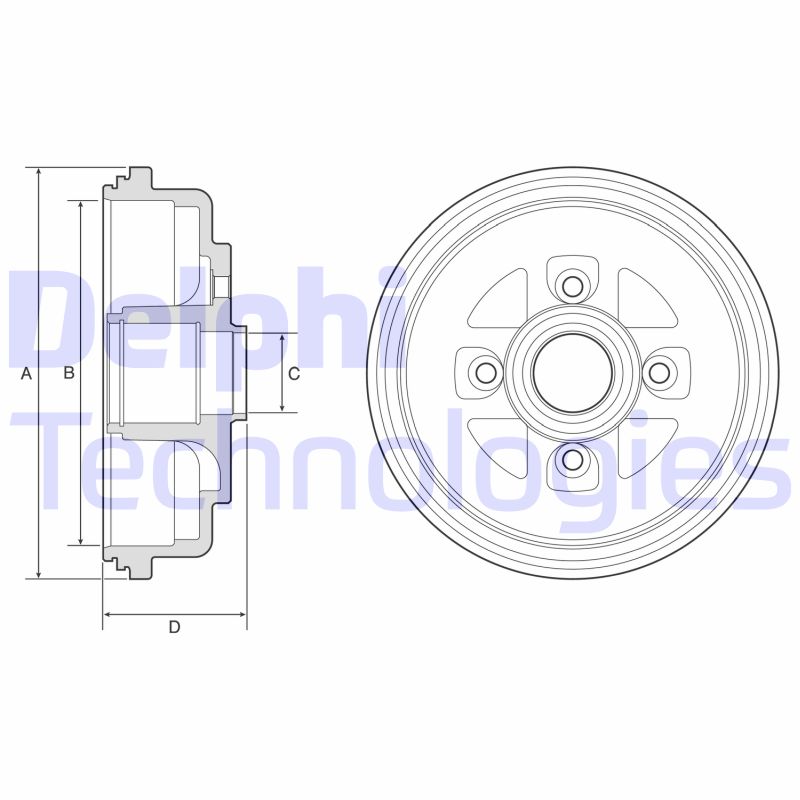 Brake Drum (BF607)