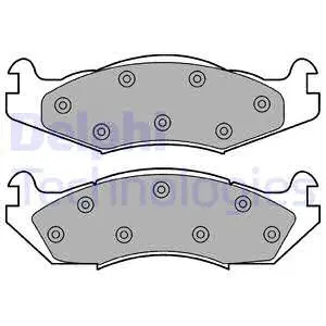 Brake Pad Set, disc brake (LP889)
