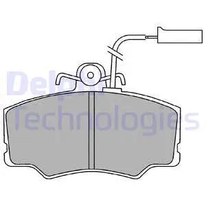 Brake Pad Set, disc brake (LP692)