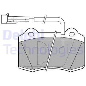 Brake Pad Set, disc brake (LP849)