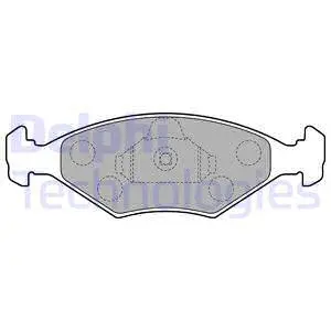 Brake Pad Set, disc brake (LP1854)
