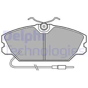 Brake Pad Set, disc brake (LP542)