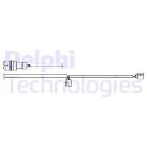 Warning Contact, brake pad wear (LZ0268)