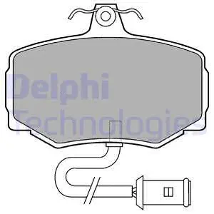 Brake Pad Set, disc brake (LP554)