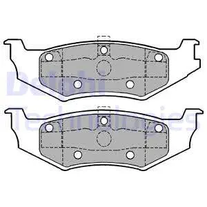 Brake Pad Set, disc brake (LP1162)