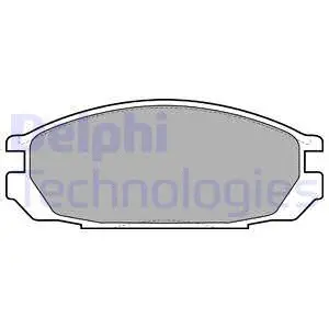 Brake Pad Set, disc brake (LP1623)