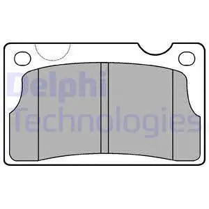 Brake Pad Set, disc brake (LP39)