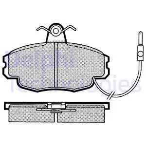 Brake Pad Set, disc brake (LP248)