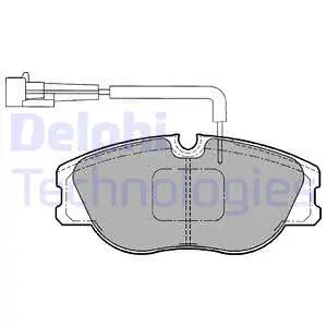 Brake Pad Set, disc brake (LP1186)
