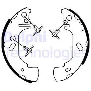 Brake Shoe Set (LS1632)