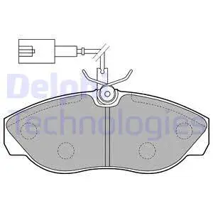 Brake Pad Set, disc brake (LP1748)