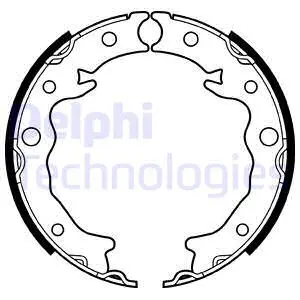 Brake Shoe Set, parking brake (LS2089)