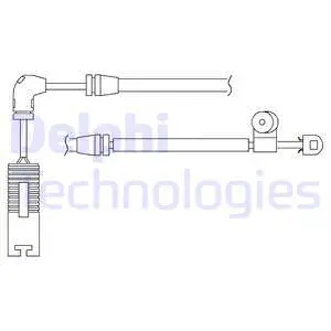 Warning Contact, brake pad wear (LZ0180)
