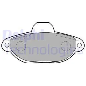 Brake Pad Set, disc brake (LP851)