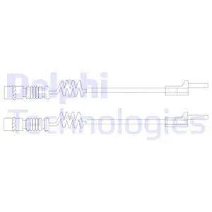 Warning Contact, brake pad wear (LZ0231)
