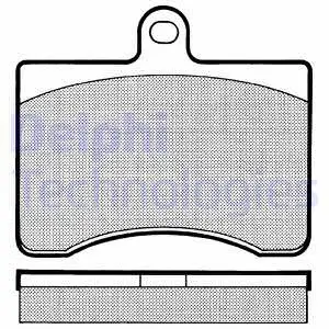 Brake Pad Set, disc brake (LP513)