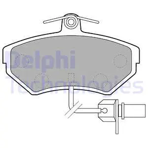 Brake Pad Set, disc brake (LP1631)