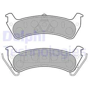 Brake Pad Set, disc brake (LP1627)