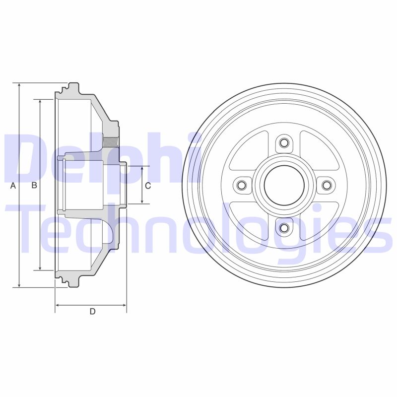 Brake Drum (BF571)