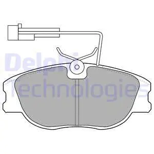 Brake Pad Set, disc brake (LP1536)