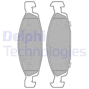Brake Pad Set, disc brake (LP1557)