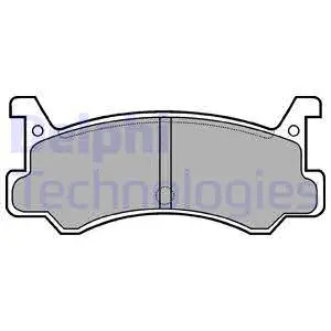 Brake Pad Set, disc brake (LP521)