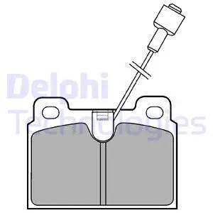 Brake Pad Set, disc brake (LP306)