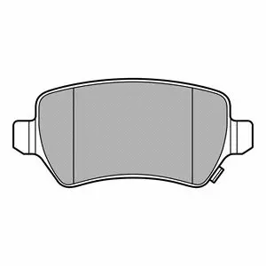 Brake Pad Set, disc brake (LP3615)