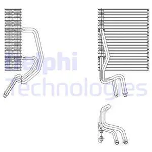 Evaporator, air conditioning (TSP0525177)