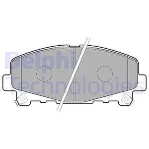 Brake Pad Set, disc brake (LP2166)