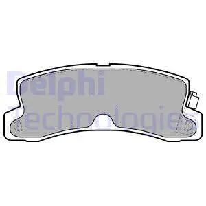 Brake Pad Set, disc brake (LP1660)