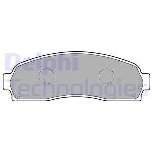 Brake Pad Set, disc brake (LP1757)