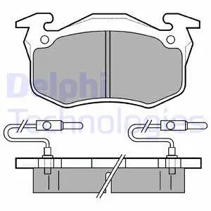 Brake Pad Set, disc brake (LP350)