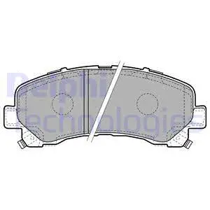 Brake Pad Set, disc brake (LP2229)