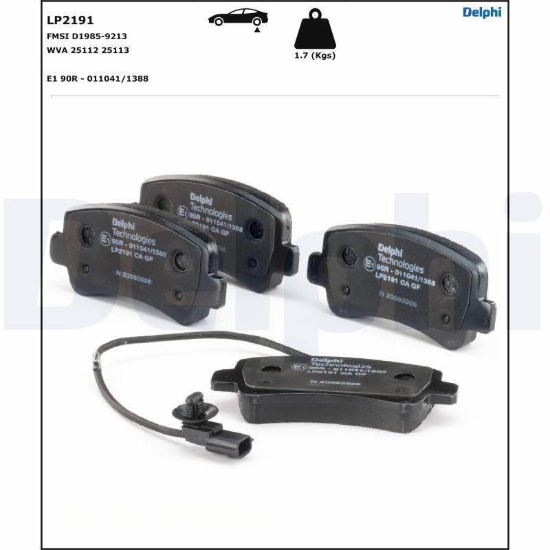 Brake Pad Set, disc brake