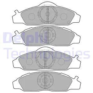 Brake Pad Set, disc brake (LP1817)